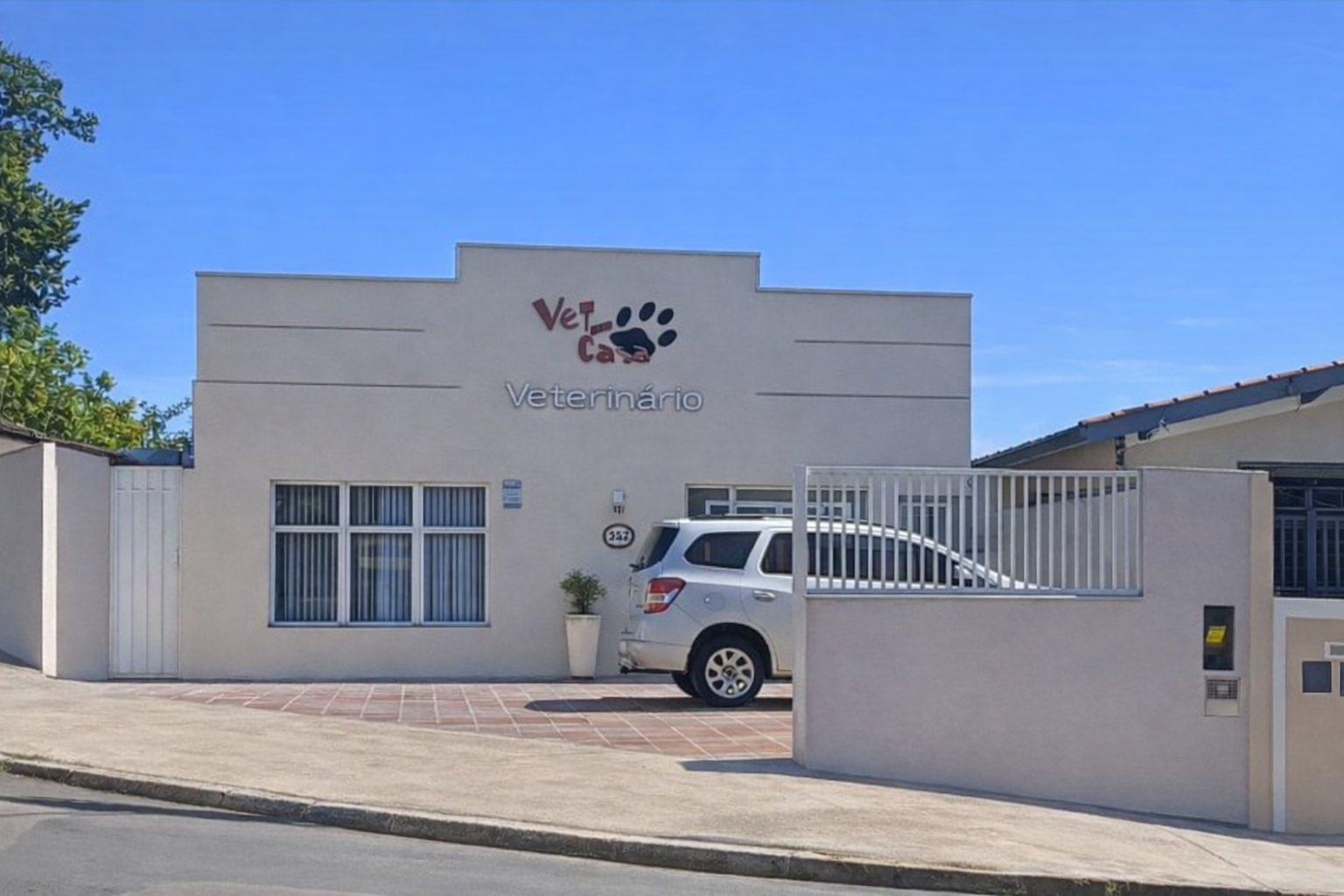 Fachada da clínica Vet em Casa